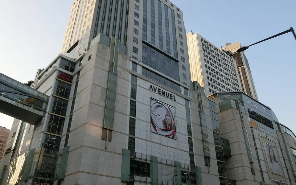 Lotte Department Store main building in Myeongdong
