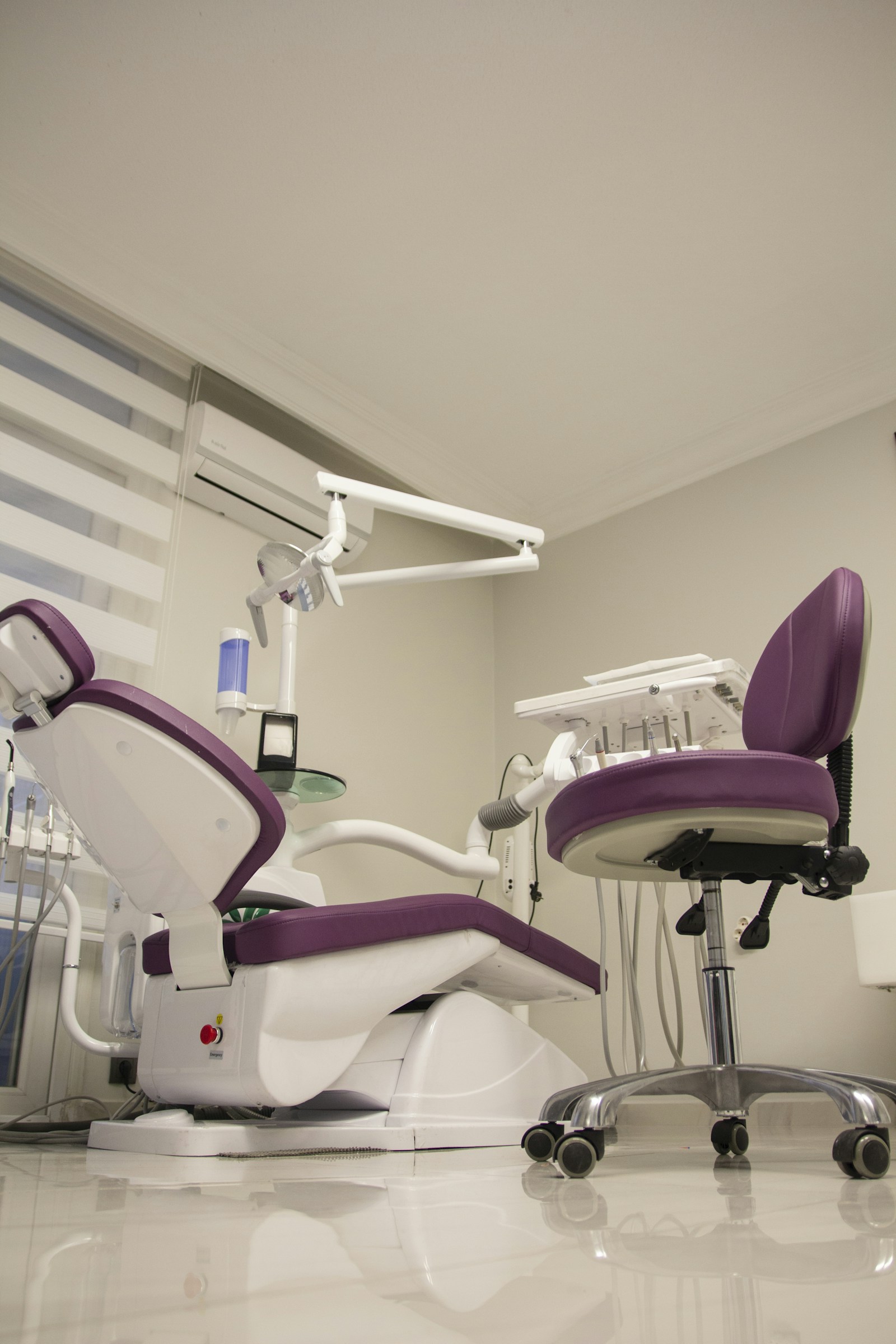 Clean modern dental treatment room